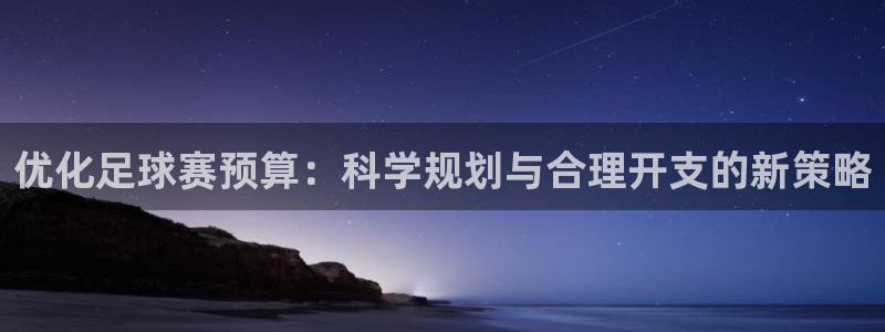  优化足球赛预算：科学规划与合理开支的新策略