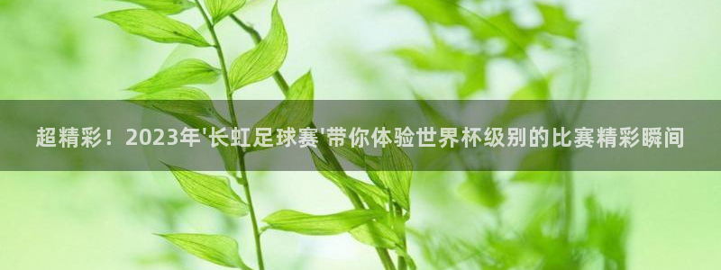 超精彩！2023年\'长虹足球赛\'带你体验世界杯级别的比赛